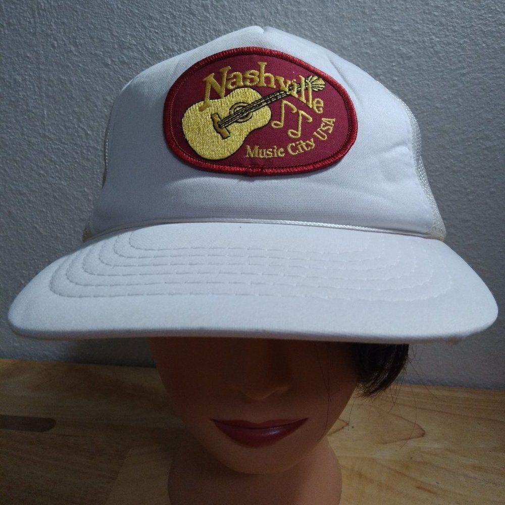 Vintage Youngan Nashville Music City Patch Rope Trucker Hat